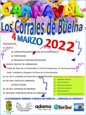 Bases del concurso de disfraces de Carnaval Los Corrales de Buelna 2022